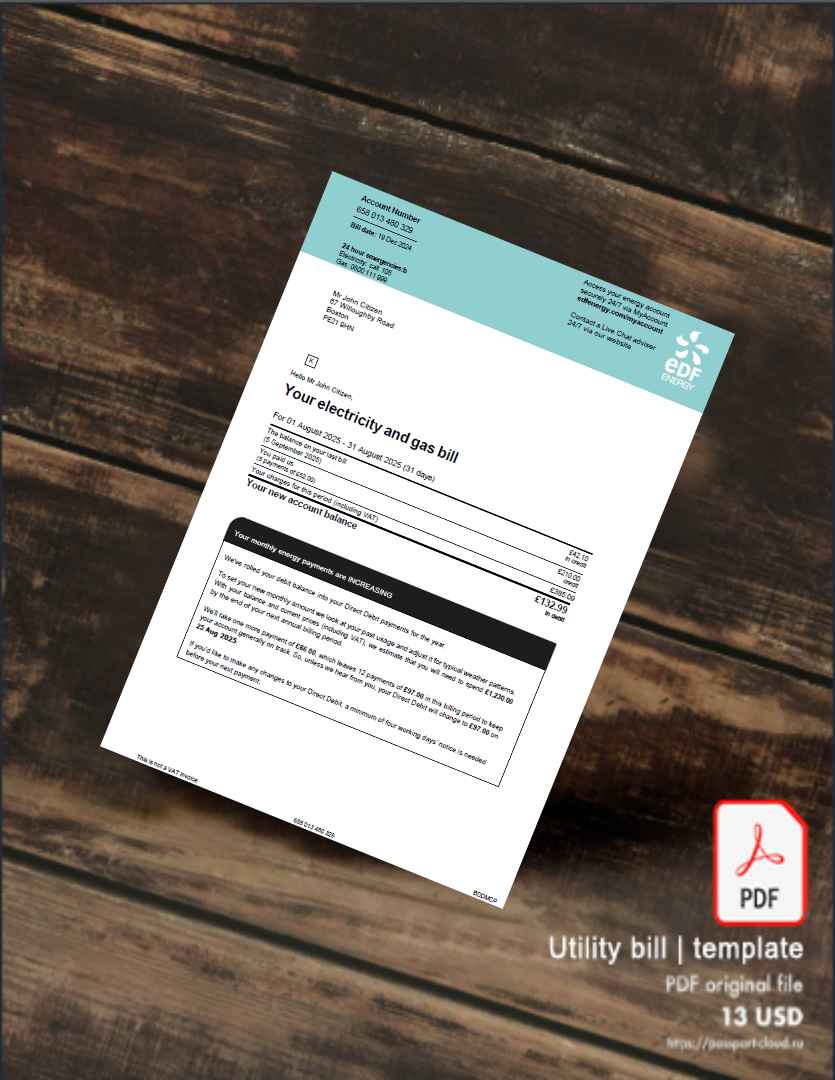 Utility bill | Albanian Power | Albania